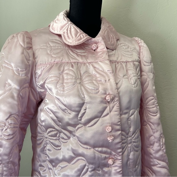 Vintage 50s Coquette Bow Puffer I. Magnin Coat - Picture 3 of 13